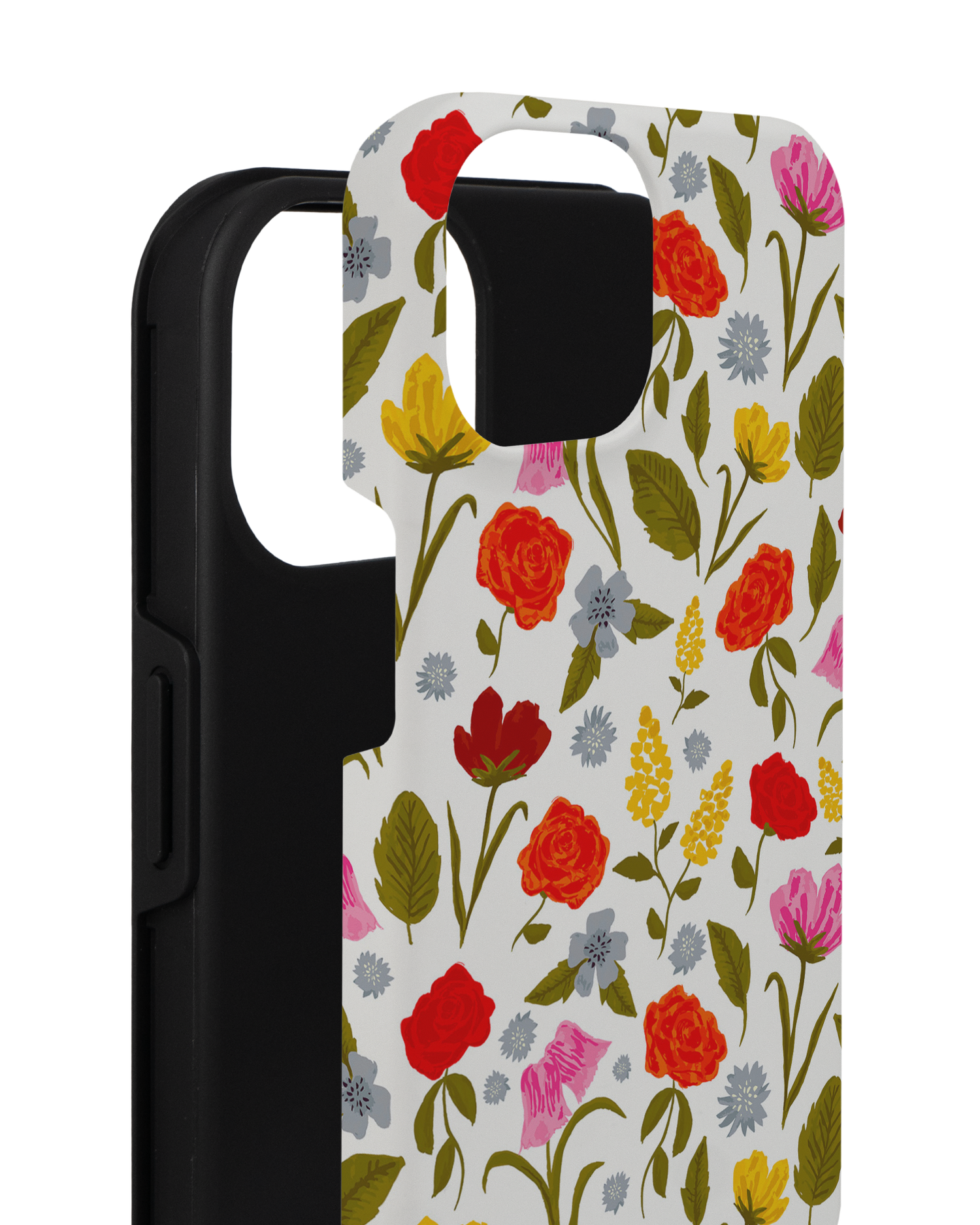 Botanical Beauties Premium Phone for Apple iPhone 14 consisting of 2 parts