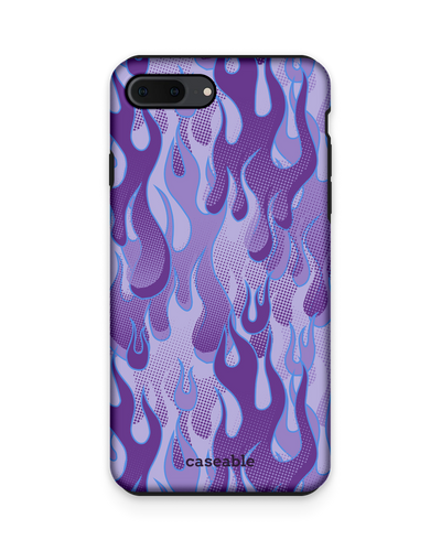 Purple Flames Premium Phone Case Apple iPhone 7 Plus, Apple iPhone 8 Plus