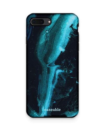 Deep Turquoise Sparkle Premium Phone Case Apple iPhone 7 Plus, Apple iPhone 8 Plus