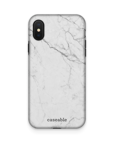 White Marble Premium Phone Case Apple iPhone X, Apple iPhone XS