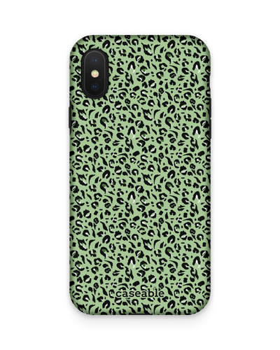 Mint Leopard Premium Phone Case Apple iPhone X, Apple iPhone XS