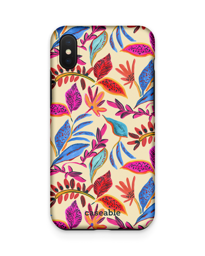Painterly Spring Leaves Premium Phone Case Apple iPhone XS Max