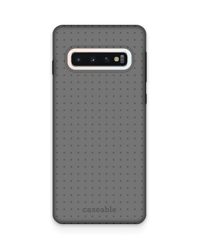 Dot Grid Grey Premium Phone Case Samsung Galaxy S10