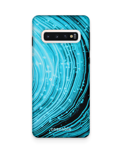 Turquoise Ripples Premium Phone Case Samsung Galaxy S10