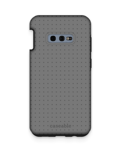 Dot Grid Grey Premium Phone Case Samsung Galaxy S10e