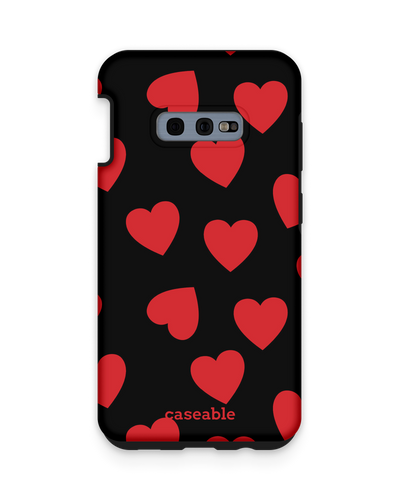 Repeating Hearts Premium Phone Case Samsung Galaxy S10e