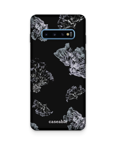 Silver Petals Premium Phone Case Samsung Galaxy S10 Plus