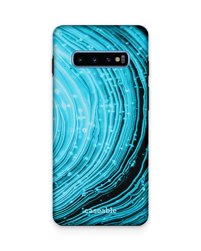 Turquoise Ripples Premium Phone Case Samsung Galaxy S10 Plus