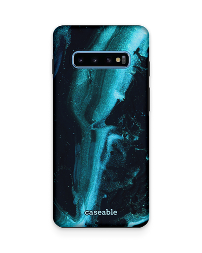 Deep Turquoise Sparkle Premium Phone Case Samsung Galaxy S10 Plus