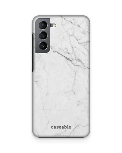 White Marble Premium Phone Case Samsung Galaxy S21