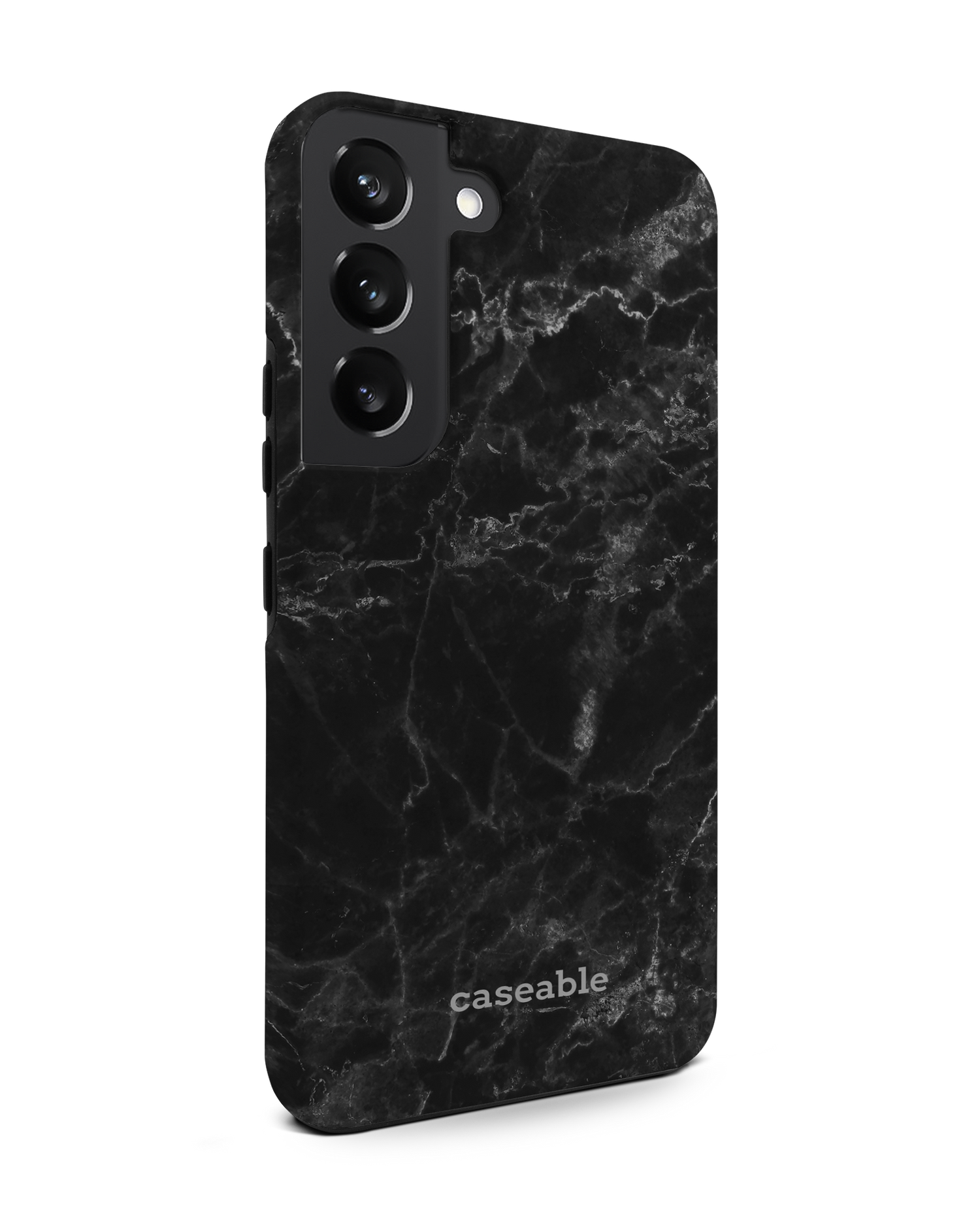Midnight Marble Premium Phone Case Samsung Galaxy S22 5G: View from the left side