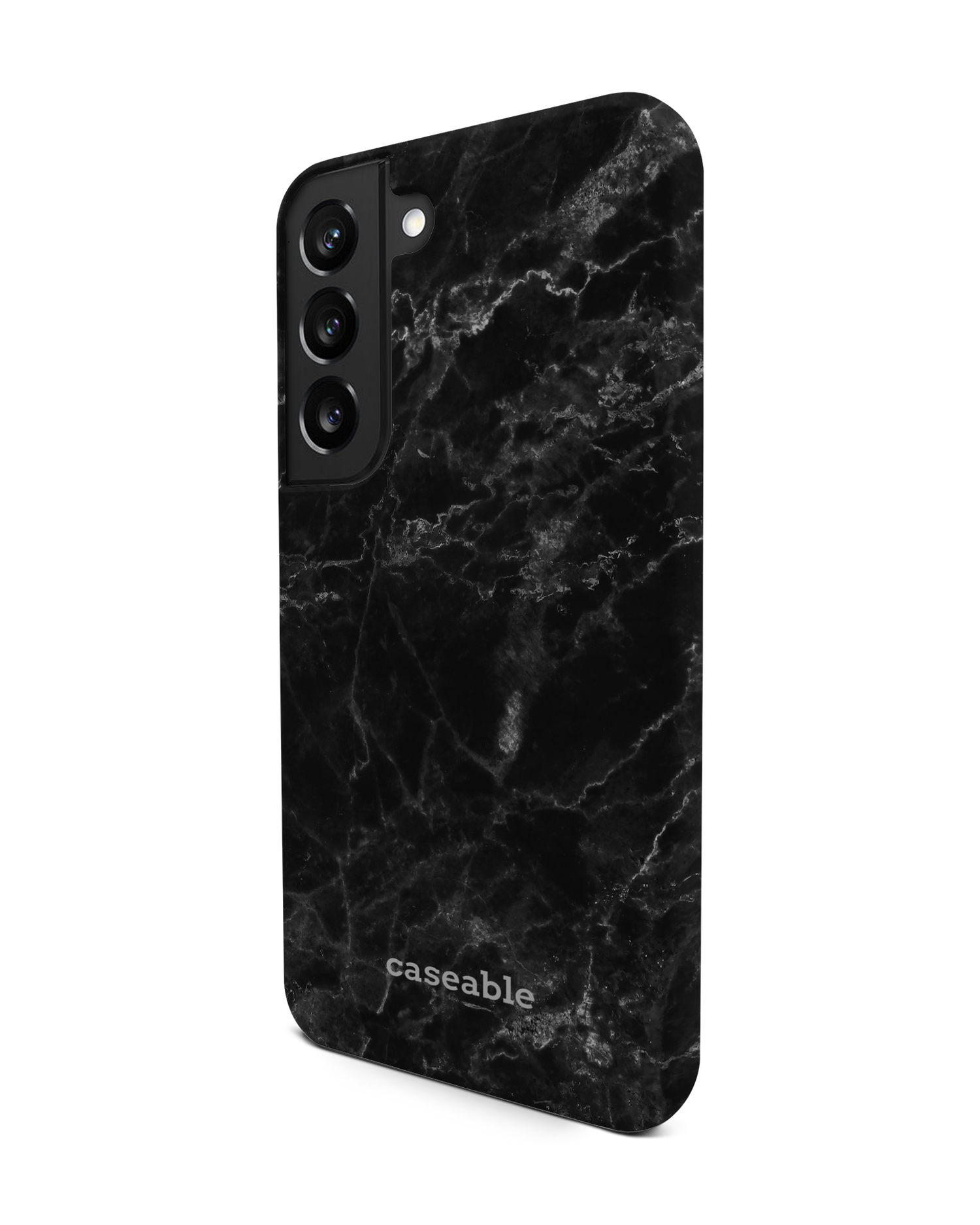 Midnight Marble Premium Phone Case Samsung Galaxy S22 5G: View from the right side