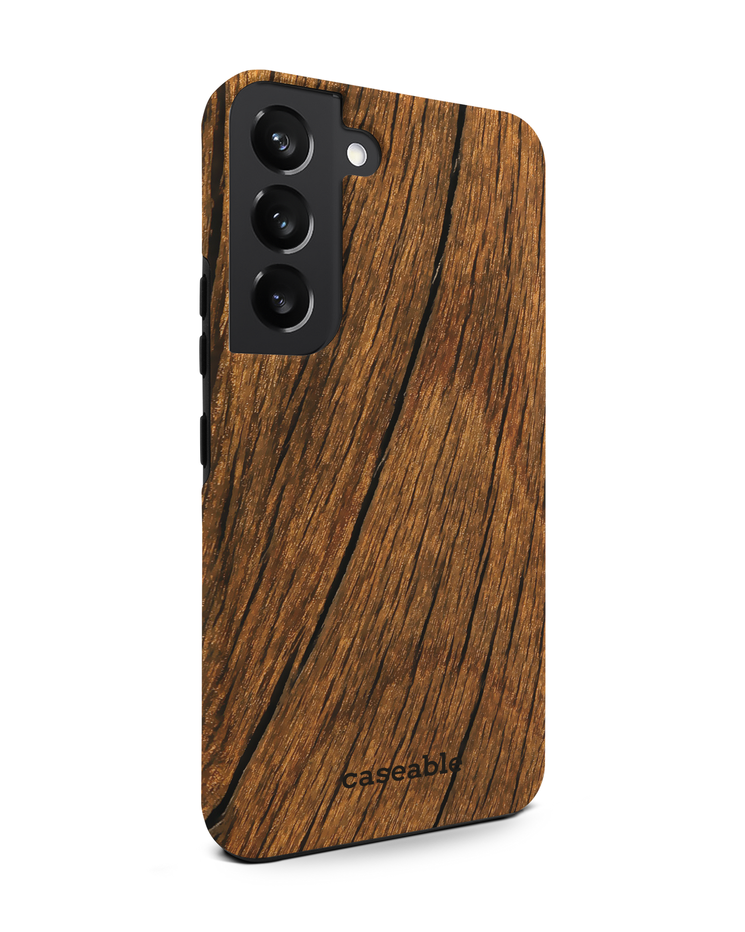 Wood Premium Phone Case Samsung Galaxy S22 5G: View from the left side