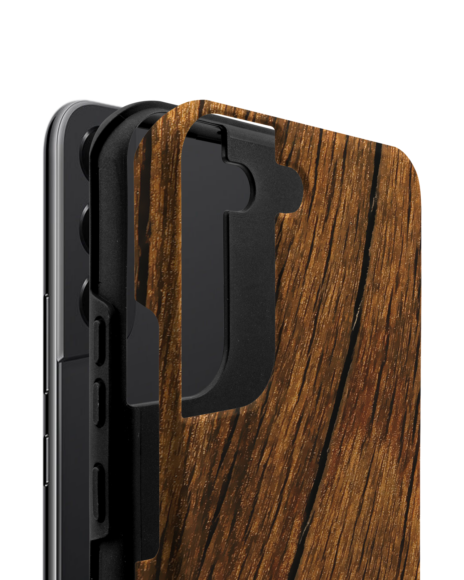 Wood Premium Phone Case Samsung Galaxy S22 5G consisting of 2 parts