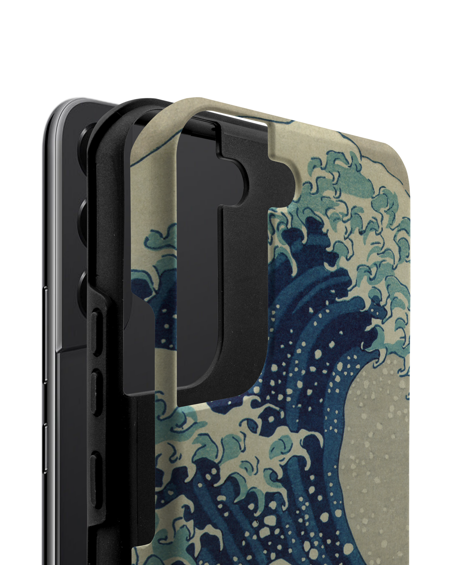 Great Wave Off Kanagawa By Hokusai Premium Phone Case Samsung Galaxy S22 5G consisting of 2 parts