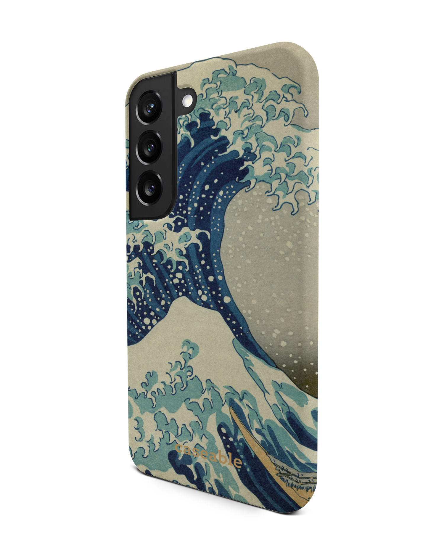 Great Wave Off Kanagawa By Hokusai Premium Phone Case Samsung Galaxy S22 5G: View from the right side