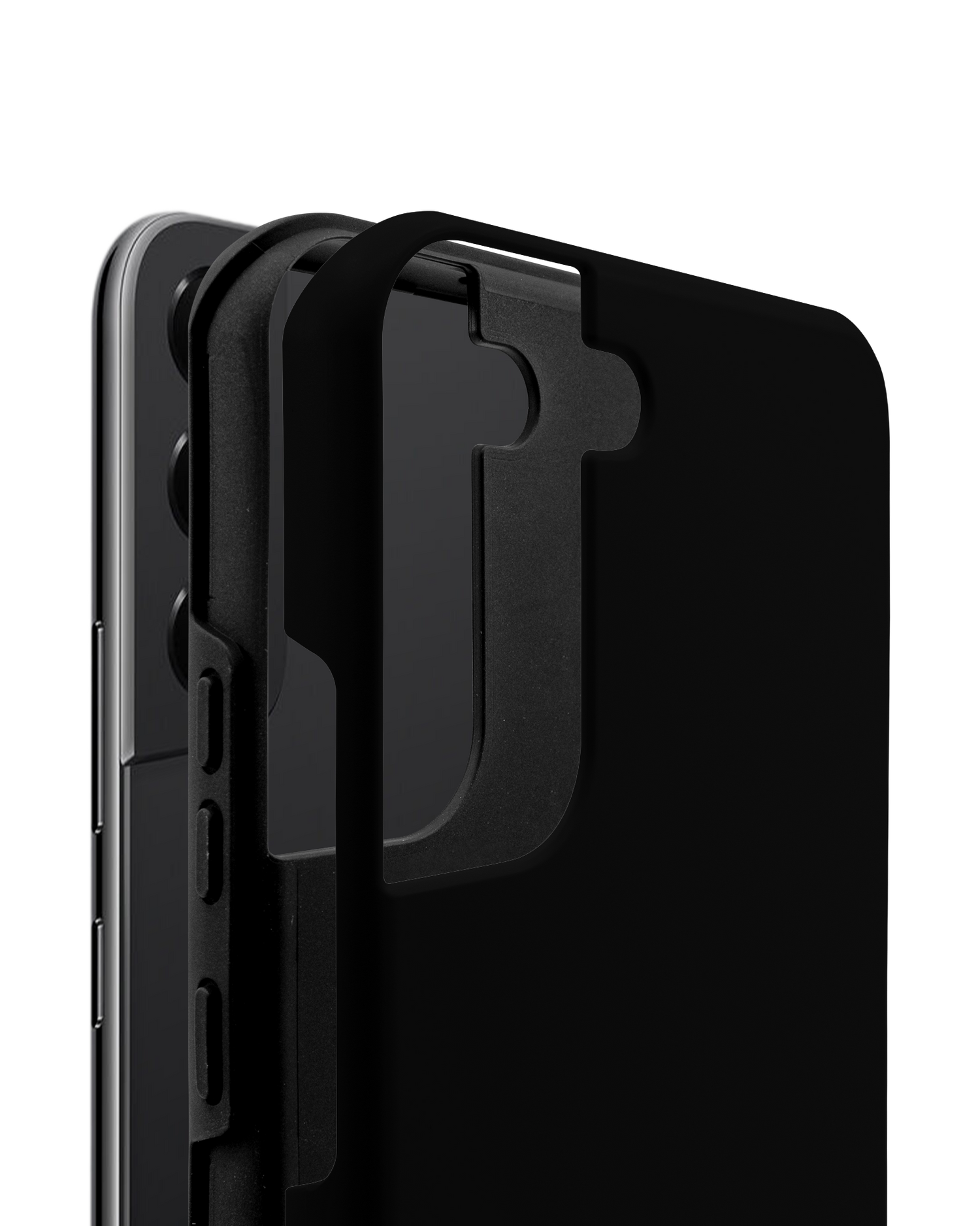 BLACK Premium Phone Case Samsung Galaxy S22 5G consisting of 2 parts