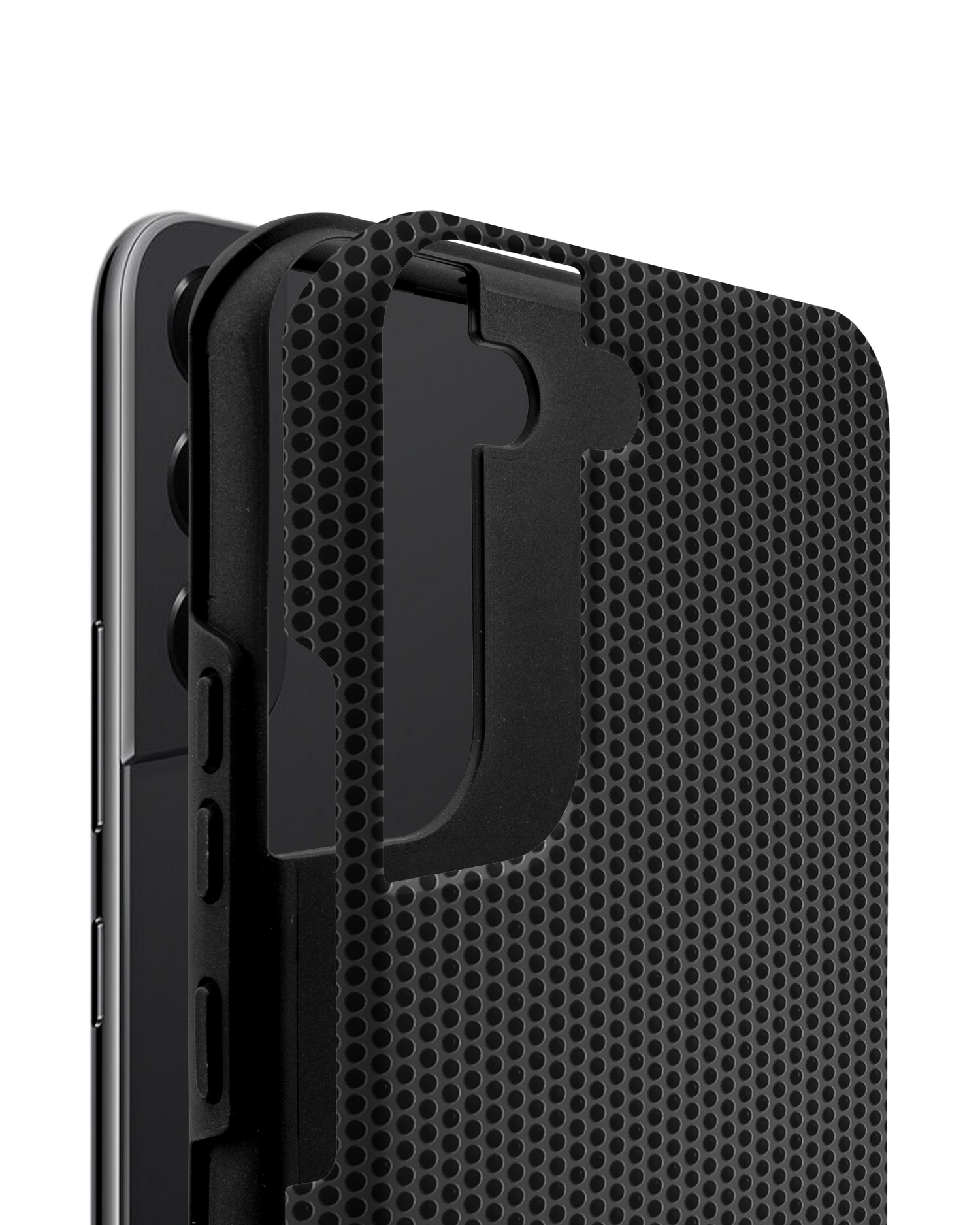Carbon II Premium Phone Case Samsung Galaxy S22 5G consisting of 2 parts