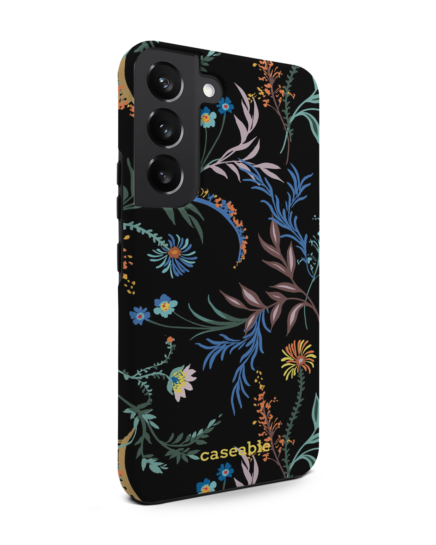 Woodland Spring Floral Premium Phone Case Samsung Galaxy S22 5G: View from the left side