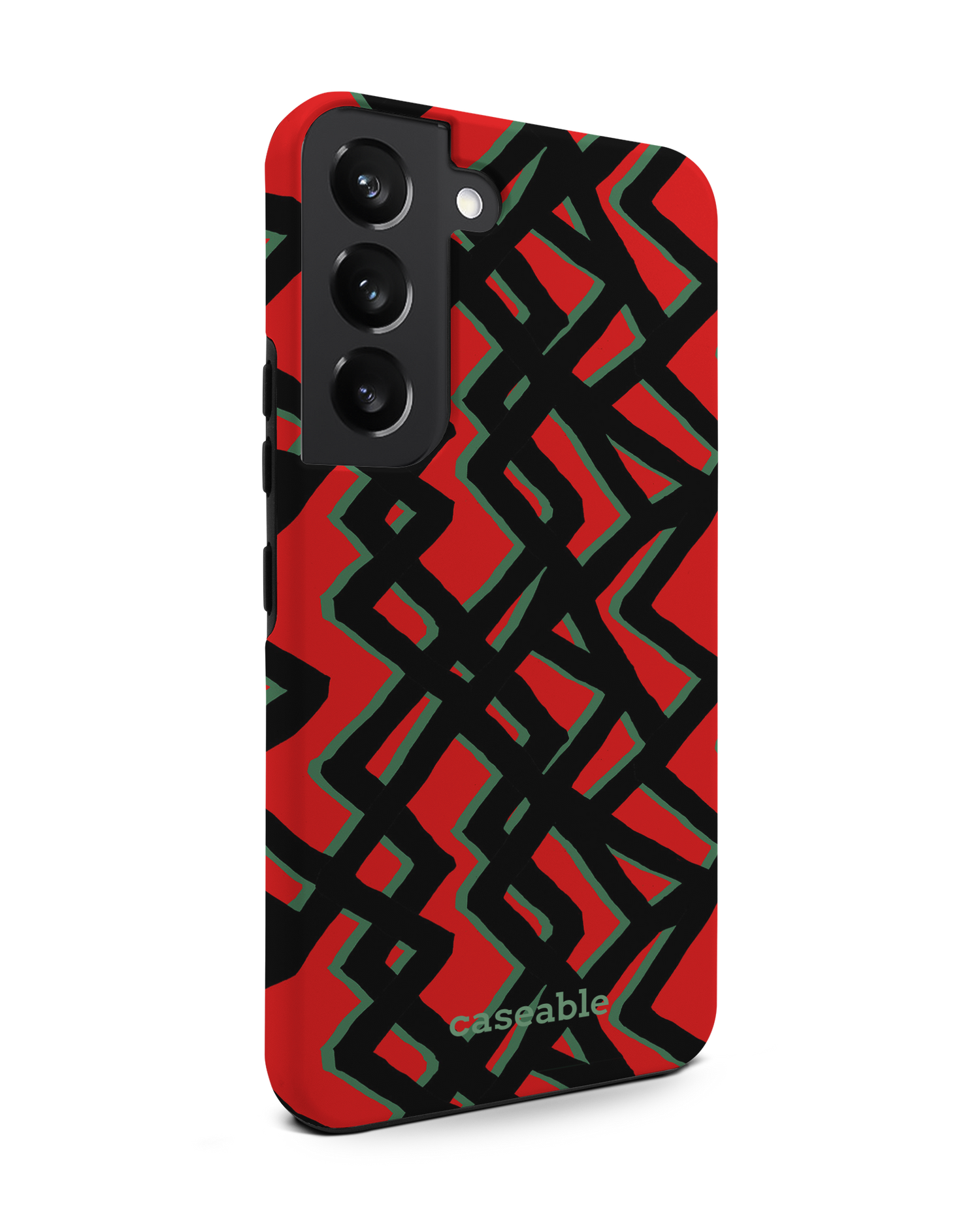 Fences Pattern Premium Phone Case Samsung Galaxy S22 5G: View from the left side