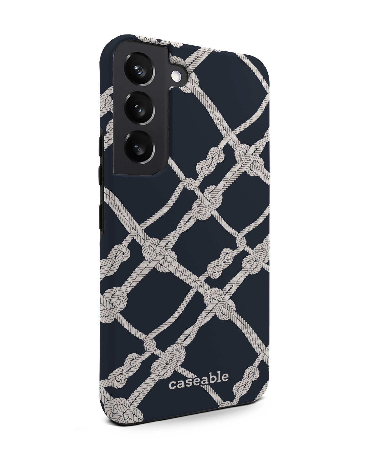 Nautical Knots Premium Phone Case Samsung Galaxy S22 5G: View from the left side