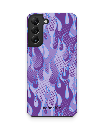 Purple Flames Premium Phone Case Samsung Galaxy S22 5G
