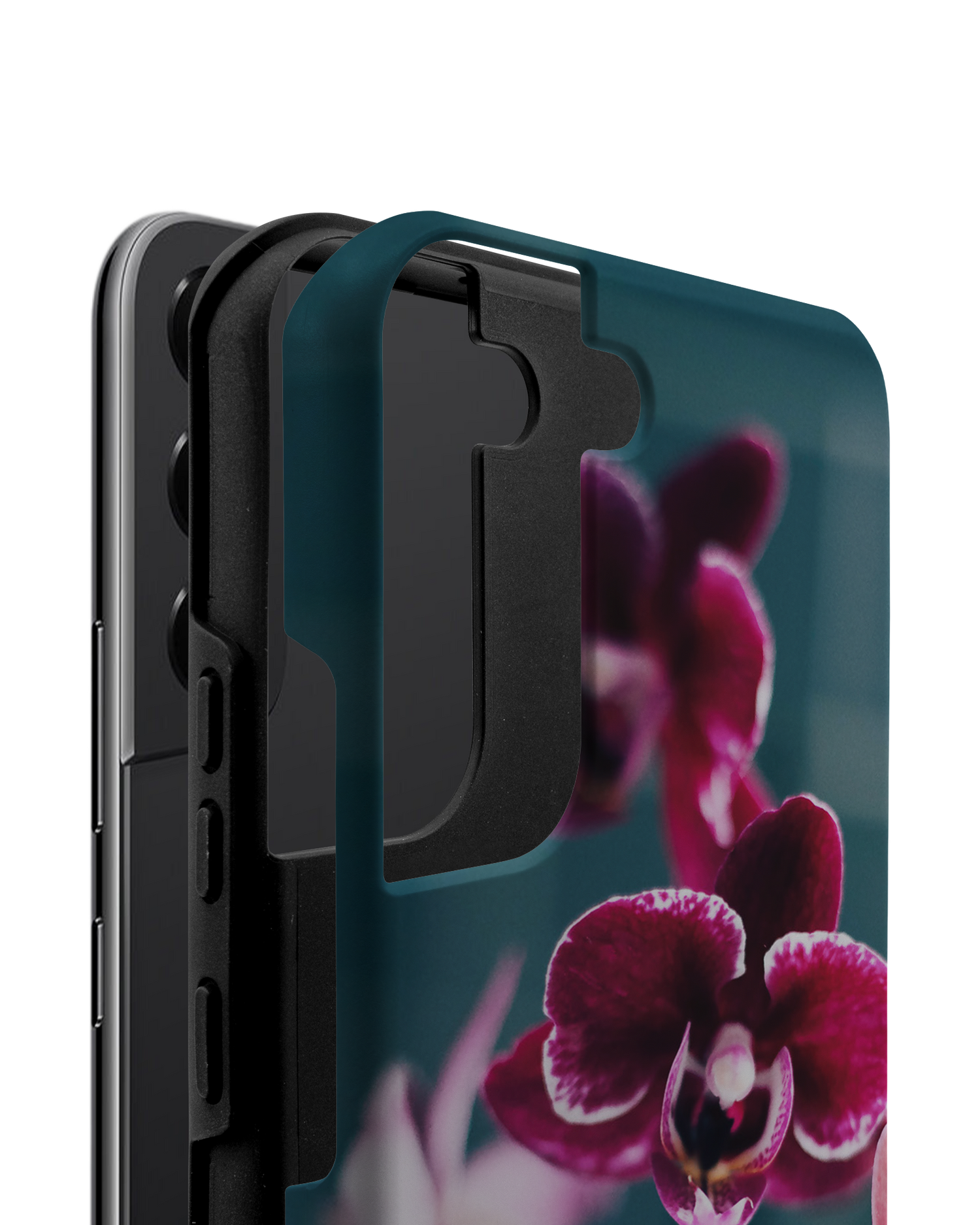 Orchid Premium Phone Case Samsung Galaxy S22 5G consisting of 2 parts