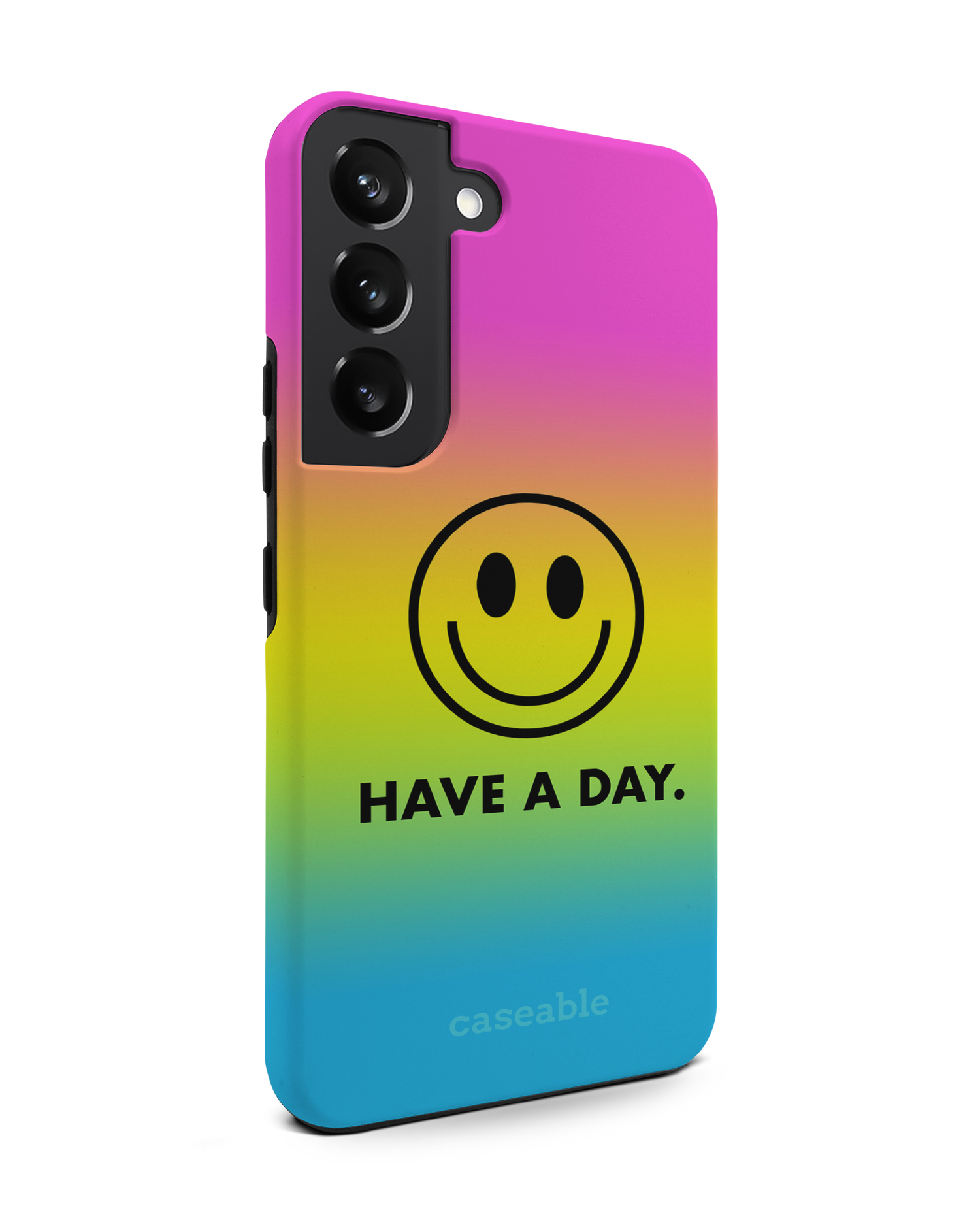 Have A Day Premium Phone Case Samsung Galaxy S22 5G: View from the left side