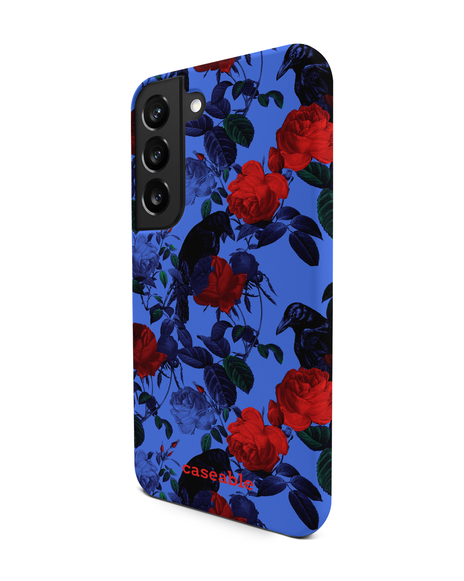 Roses And Ravens Premium Phone Case Samsung Galaxy S22 5G: View from the right side