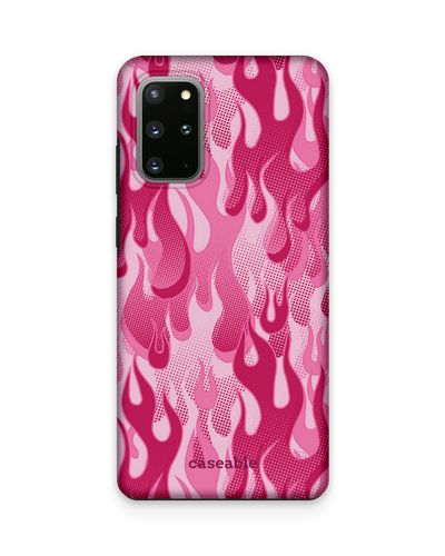 Pink Flames Premium Phone Case Samsung Galaxy S20 Plus