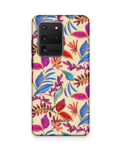 Painterly Spring Leaves Premium Phone Case Samsung Galaxy S20 Ultra