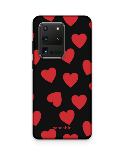 Repeating Hearts Premium Phone Case Samsung Galaxy S20 Ultra