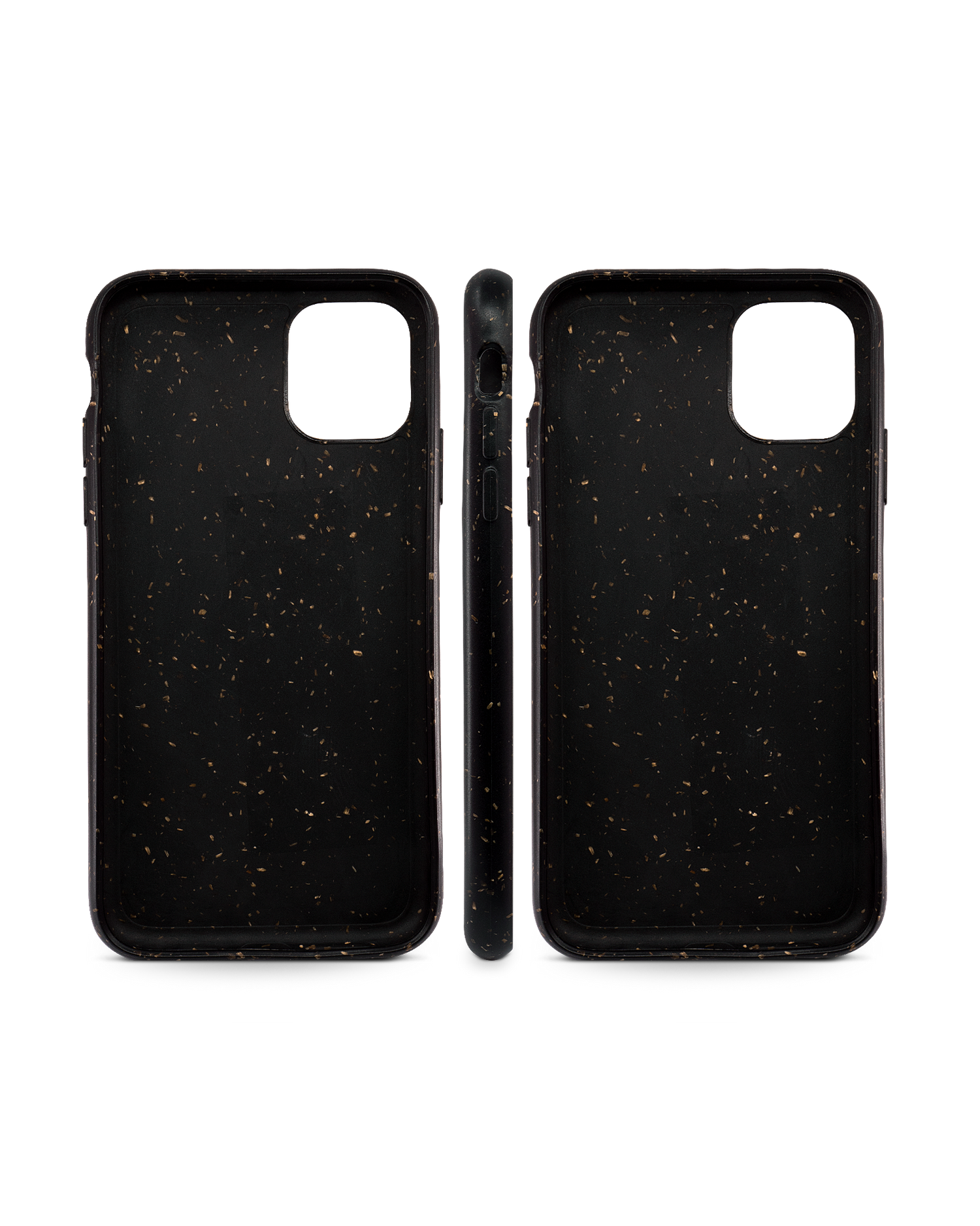 Black Eco-Friendly Phone Case for Apple iPhone 11: Side Views