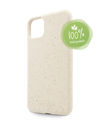 White Eco-Friendly Phone Case for Apple iPhone 11 Pro Max: 100% Biodegradable