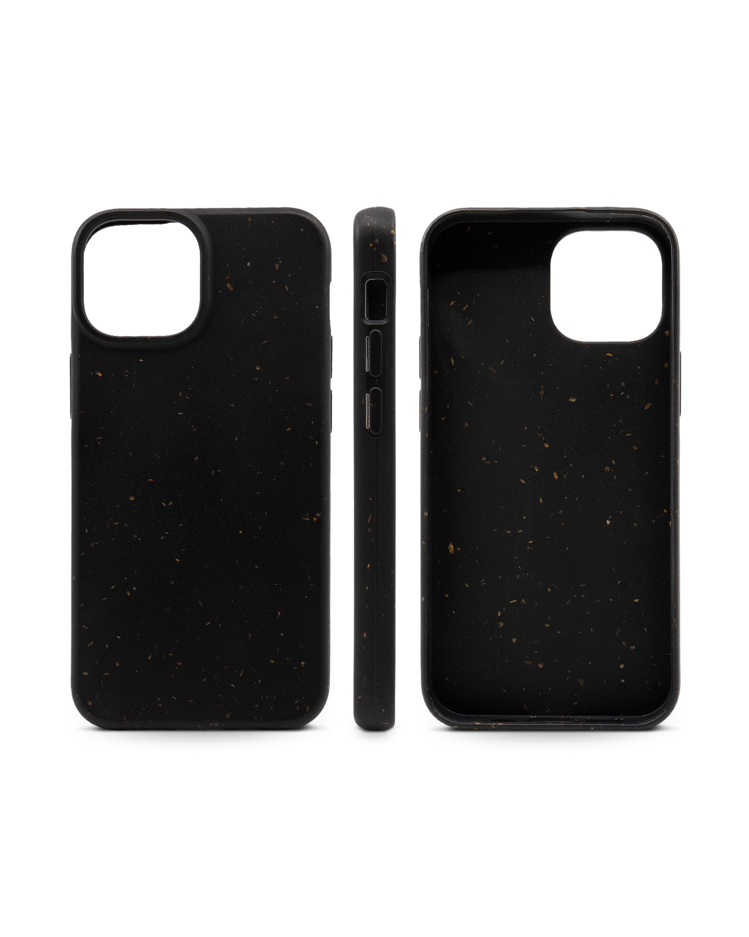 Black Eco-Friendly Phone Case for Apple iPhone 13 mini: Side Views