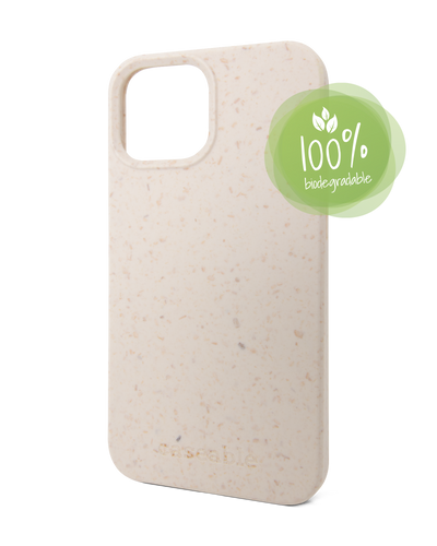 White Eco-Friendly Phone Case for Apple iPhone 13 mini: 100% Biodegradable