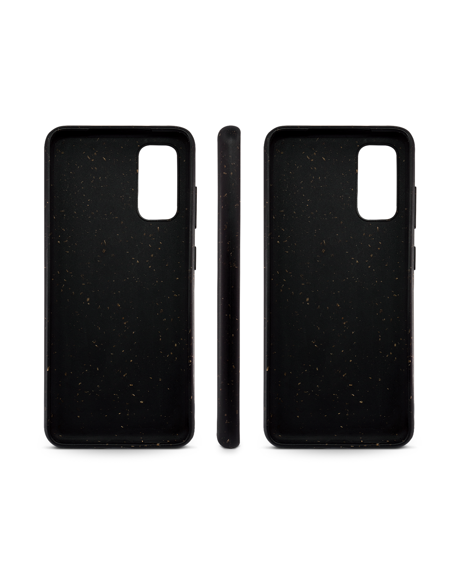 Black Eco-Friendly Phone Case for Samsung Galaxy S20: Side Views