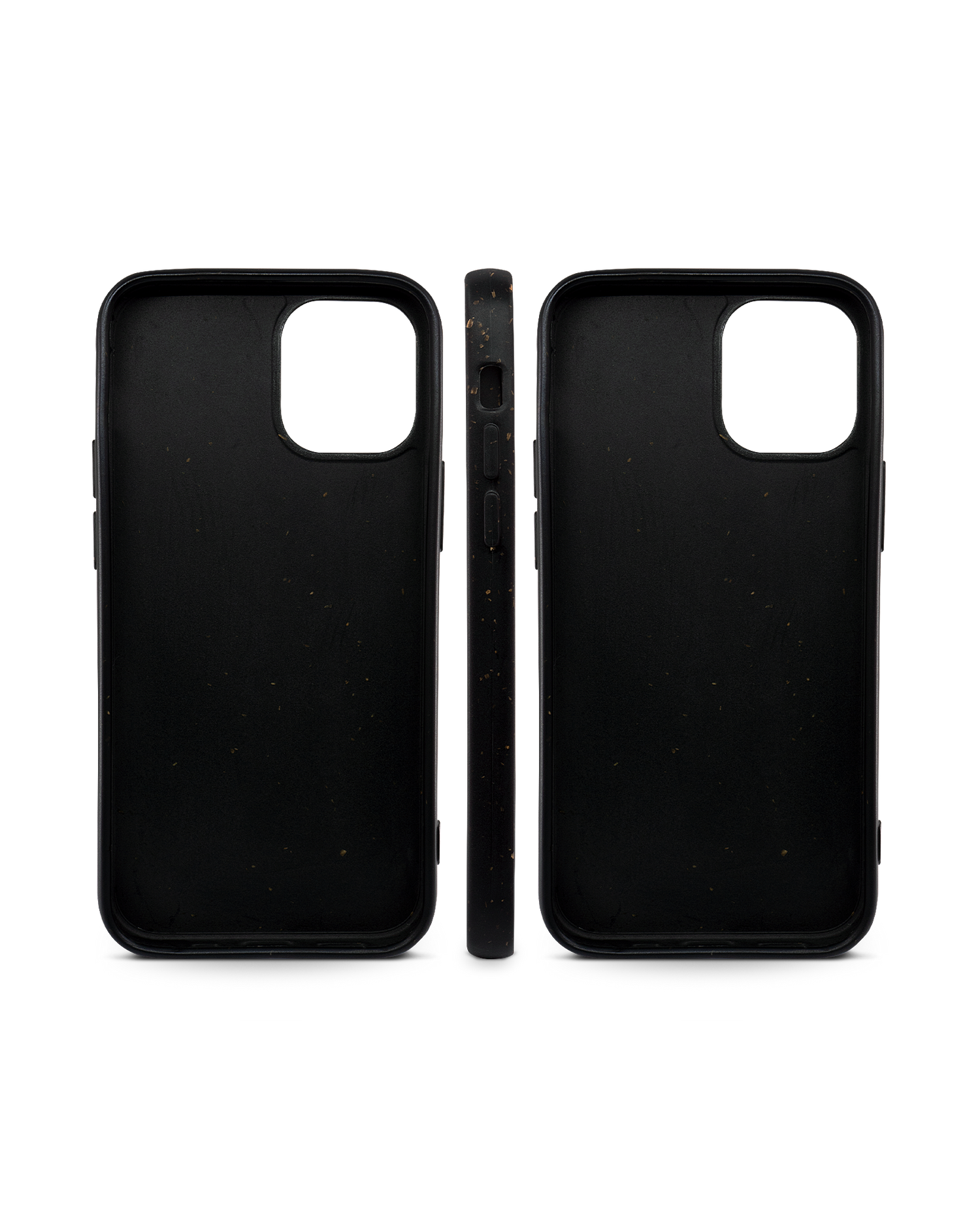 Black Eco-Friendly Phone Case for Apple iPhone 12 mini: Side Views