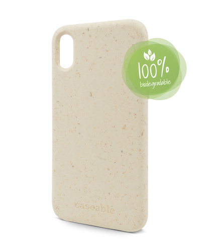 White Eco-Friendly Phone Case for Apple iPhone X, Apple iPhone XS: 100% Biodegradable