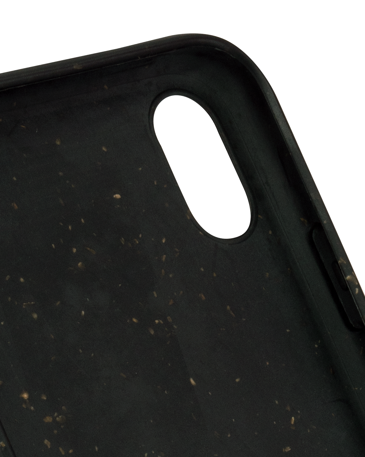 Black Eco-Friendly Phone Case for Apple iPhone XR: Details outside