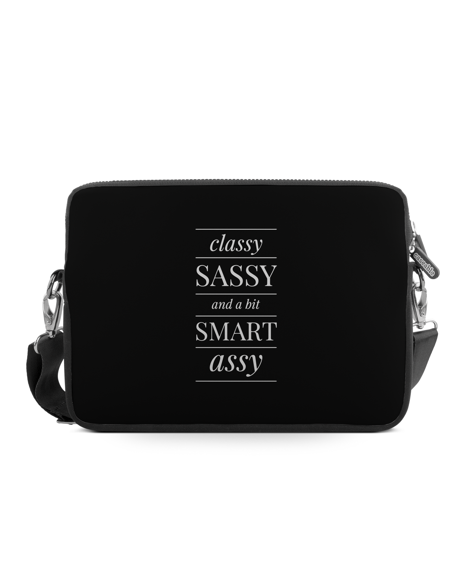 Classy Sassy Premium Laptop Bag 13 inch: Front View