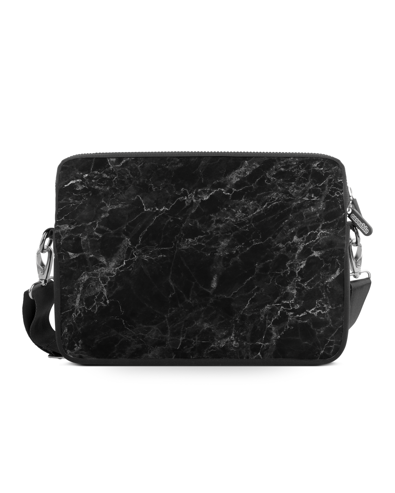 Midnight Marble Premium Laptop Bag 13 inch: Front View