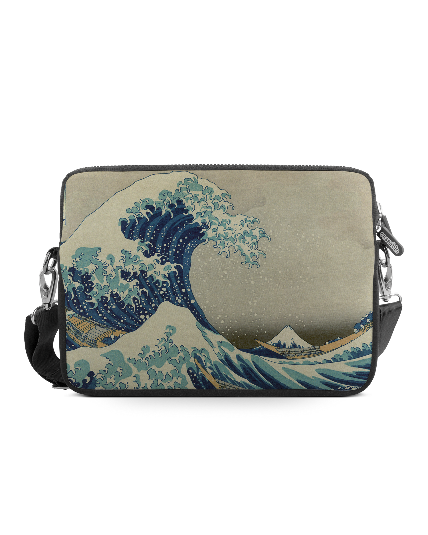 Great Wave Off Kanagawa By Hokusai Premium Laptop Bag 13 inch: Front View
