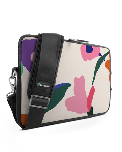 Handpainted Blooms Premium Laptop Bag 13 inch