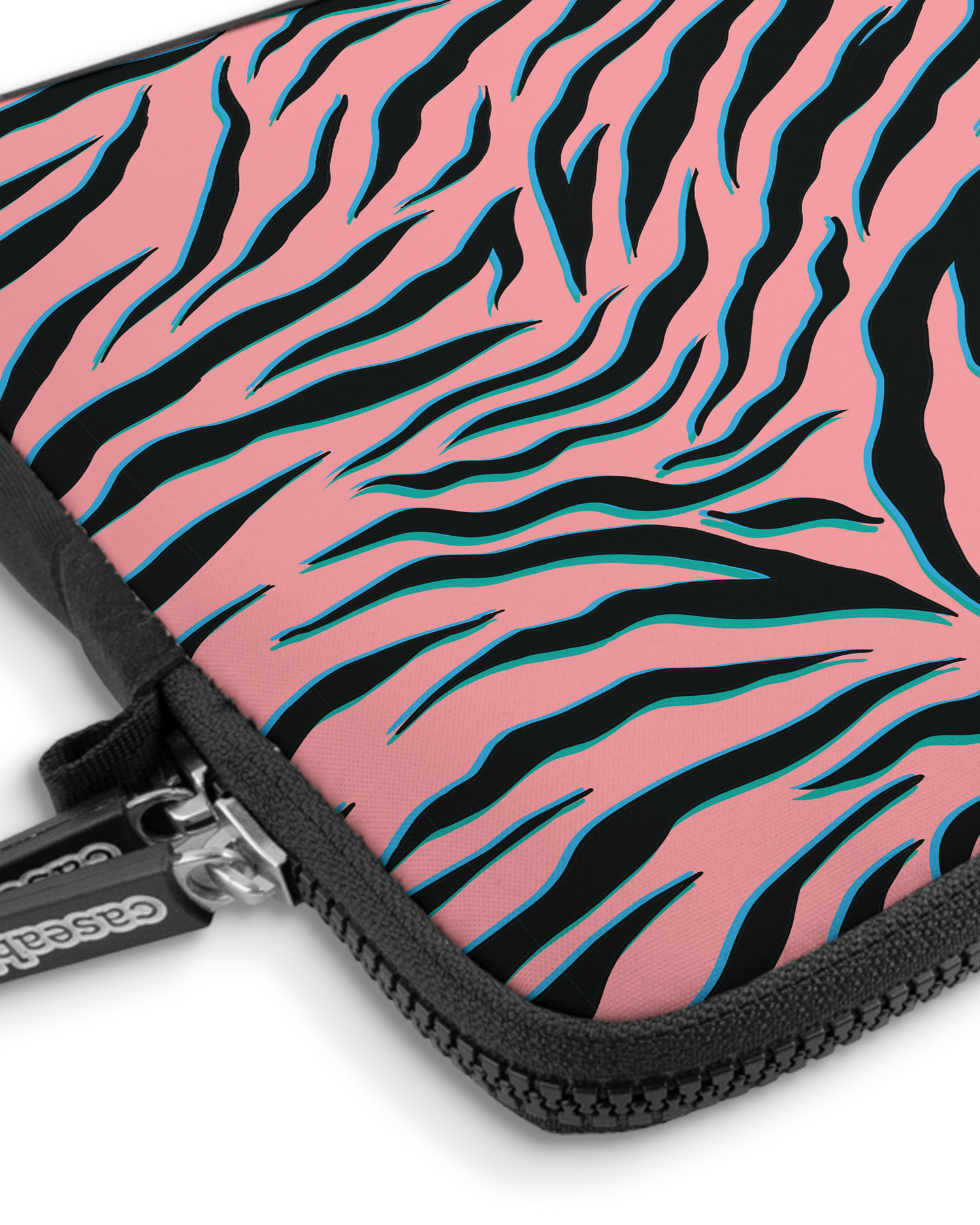 Pink Zebra Premium Laptop Bag 13 inch with device inside