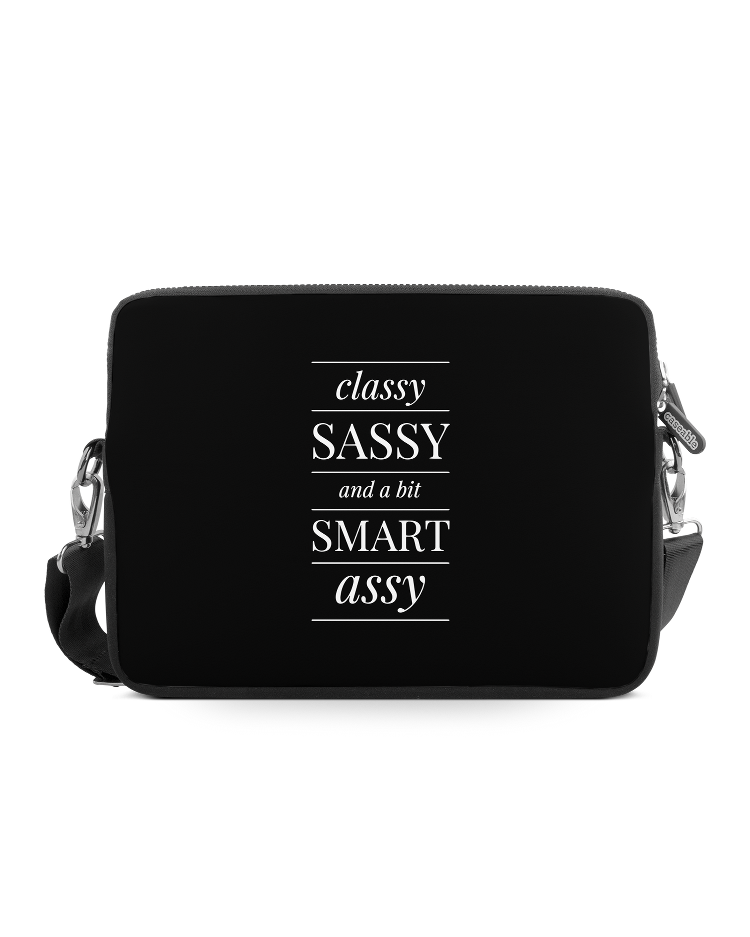 Classy Sassy Premium Laptop Bag 15 inch: Front View