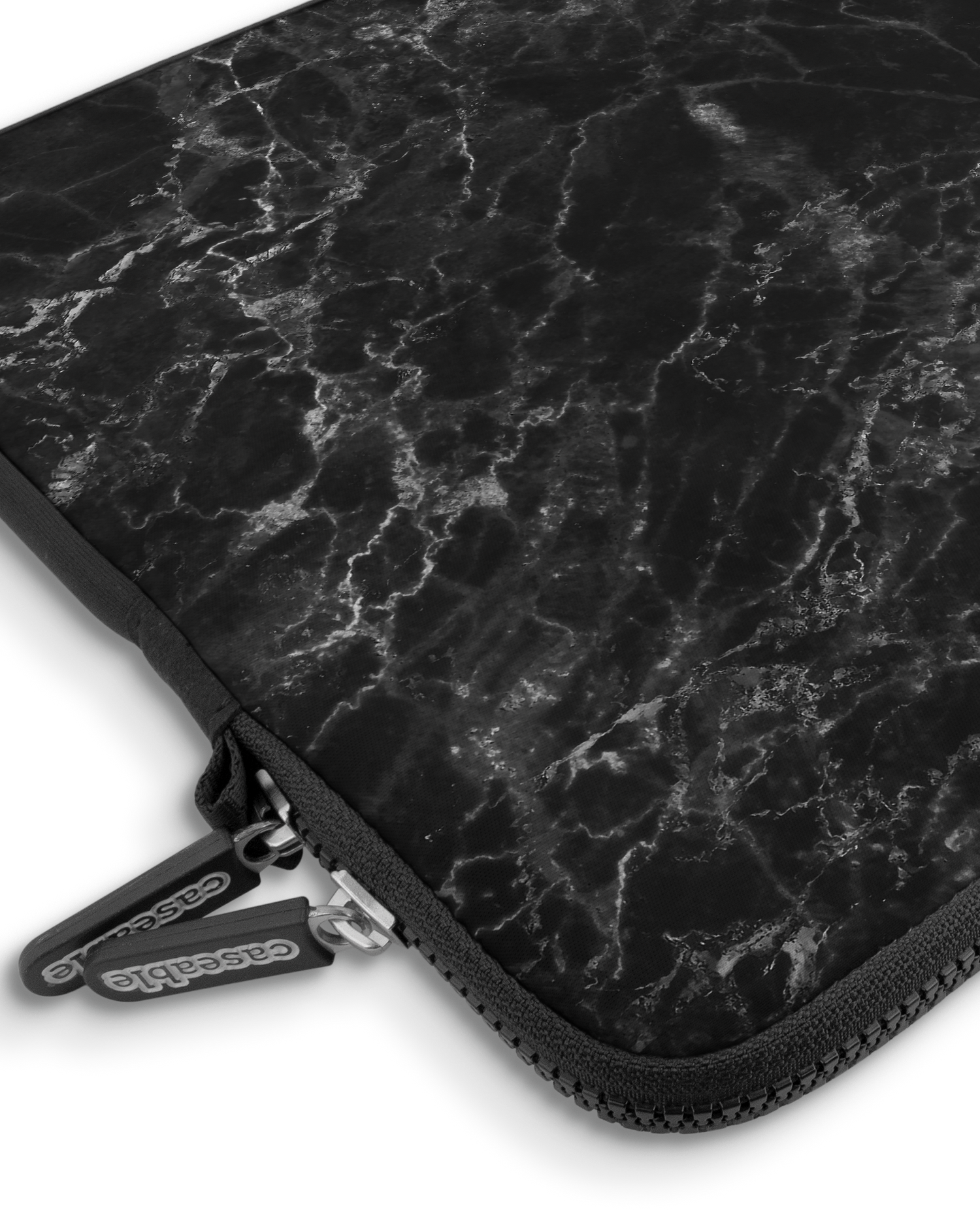 Midnight Marble Premium Laptop Bag 15 inch with device inside