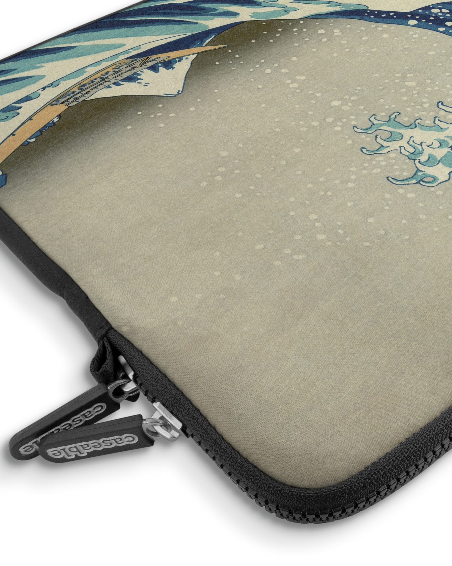 Great Wave Off Kanagawa By Hokusai Premium Laptop Bag 15 inch with device inside