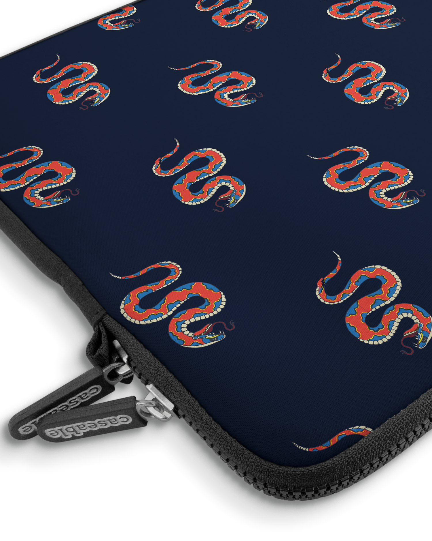 Repeating Snakes Premium Laptop Bag 15 inch with device inside