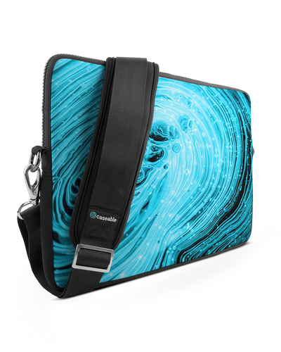 Turquoise Ripples Premium Laptop Bag 15 inch